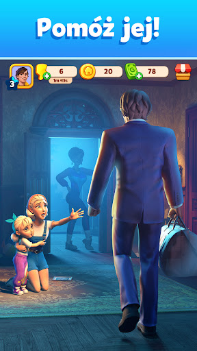 Scenka z Alex i Emmą podczas dialogu na tle domu